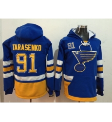 Men St.Louis Blues 91 Vladimir Tarasenko Stitched Hoodie