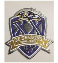 Stitched Baltimore Ravens 1996-2015 20th Seasons Jersey Patch