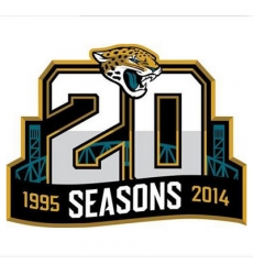 Stitched NFL Jacksonville Jaguars 1995-2014 20TH Season Jersey Patch