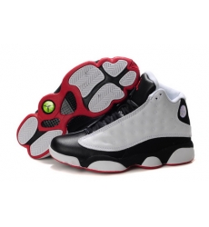 Air Jordan 13 Shoes 2013 Mens Grade AAA Grain Leather White Black Red