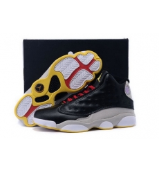 Air Jordan 13 Shoes 2015 Mens Black Grey Yellow