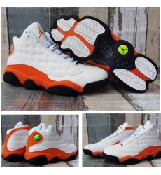 Jordan 13 Retro White Orange Men Shoes