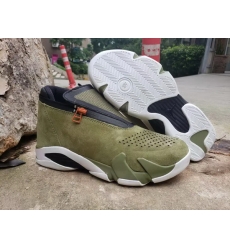 Air Jordan 14 Retro Zipper Army Green Men Shoes