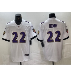 Baltimore Ravens 22 Derrick Henry White Vapor Limited Football Jersey