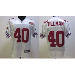 Arizona Cardinals 40 Tillman whate Throwback Jerseys