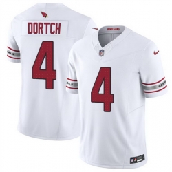 Men Arizona Cardinals 4 Greg Dortch White 2024 F U S E Vapor Untouchable Limited Stitched Football Jersey