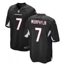 Men Arizona Cardinals 7 Byron Murphy Jr  Black Stitched Game Jersey