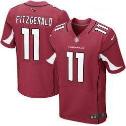 Men Nike Arizona Cardinals 11 Larry Fitzgerald Elite Red Team Color NFL Jersey