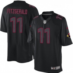 Men Nike Arizona Cardinals 11 Larry Fitzgerald Limited Black Impact NFL Jersey