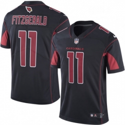 Men Nike Arizona Cardinals 11 Larry Fitzgerald Limited Black Rush Vapor Untouchable NFL Jersey