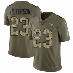 Men Nike Arizona Cardinals 23 Adrian Peterson Limited OliveCamo 2017 Salute to Service NFL Jersey