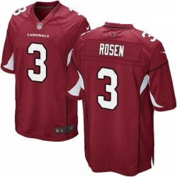 Men Nike Arizona Cardinals 3 Josh Rosen Game Red Team Color NFL Jersey