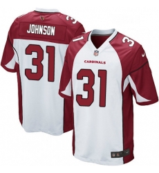 Men Nike Arizona Cardinals 31 David Johnson Game White NFL Jersey