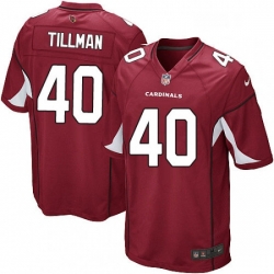 Men Nike Arizona Cardinals 40 Pat Tillman Game Red Team Color NFL Jersey