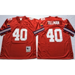 Mitchell And Ness Cardinals #40 Pat Tillman red Throwback Stitched NFL Jersey