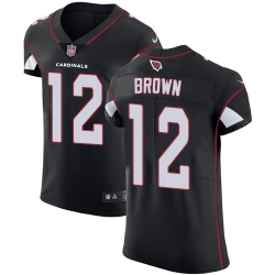 Nike Cardinals #12 John Brown Black Alternate Mens Stitched NFL Vapor Untouchable Elite Jersey