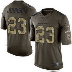 Nike Cardinals #23 Chris Johnson Green Mens Stitched NFL Limited Salute to Service Jersey