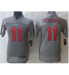 Youth Nike Arizona Cardinals 11 Larry Fitzgerald Grey Vapor Elite Jerseys