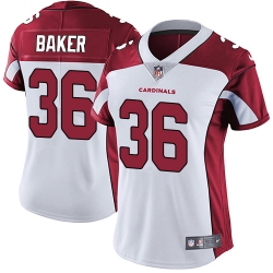 Nike Cardinals #36 Budda Baker White Womens Stitched NFL Vapor Untouchable Limited Jersey