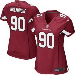 Nike Cardinals #90 Robert Nkemdiche Red Team Color Womens Stitched NFL Elite Jersey