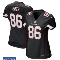 Women Arizona Cardinals 86 Zach Ertz Black Vapor Limited Jersey