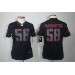 Women Nike Arizona Cardinals 58 Daryl Washington Black Jerseys[Impact Limited]