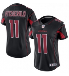 Womens Nike Arizona Cardinals 11 Larry Fitzgerald Limited Black Rush Vapor Untouchable NFL Jersey