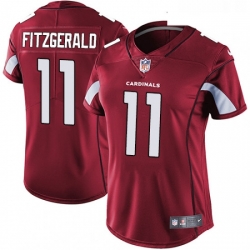 Womens Nike Arizona Cardinals 11 Larry Fitzgerald Red Team Color Vapor Untouchable Limited Player NFL Jersey