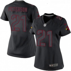 Womens Nike Arizona Cardinals 21 Patrick Peterson Limited Black Impact NFL Jersey