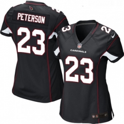 Womens Nike Arizona Cardinals 23 Adrian Peterson Game Black Alternate NFL Jersey