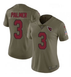 Womens Nike Arizona Cardinals 3 Carson Palmer Limited Olive 2017 Salute to Service NFL Jersey