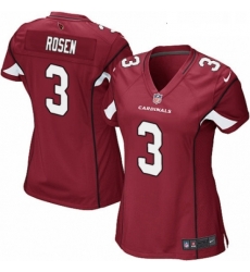 Womens Nike Arizona Cardinals 3 Josh Rosen Game Red Team Color NFL Jersey