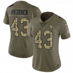 Womens Nike Arizona Cardinals 43 Haason Reddick Limited OliveCamo 2017 Salute to Service NFL Jersey