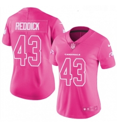 Womens Nike Arizona Cardinals 43 Haason Reddick Limited Pink Rush Fashion NFL Jersey