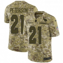 Youth Nike Arizona Cardinals 21 Patrick Peterson Limited Camo 2018 Salute to Service NFL Jersey