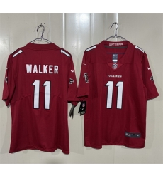 Men Atlanta Falcons  11 Jalon Walker Red 2026 New Vapor Untouchable Limited Stitched Football Jersey