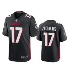 Men Atlanta Falcons 17 Olamide Zaccheaus Black Stitched Football Game Jersey