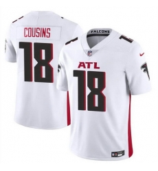 Men Atlanta Falcons 18 Kirk Cousins White Vapor Untouchable Limited Football Stitched Jersey