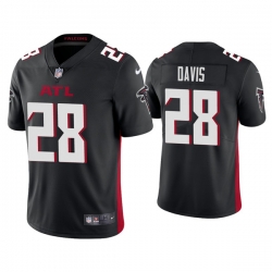 Men Atlanta Falcons 28 Mike Davis Black Vapor Untouchable Limited Stitched Jersey