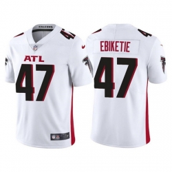 Men Atlanta Falcons 47 Arnold Ebiketie White Vapor Untouchable Limited Stitched Jersey