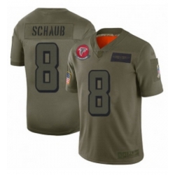 Men Atlanta Falcons 8 Matt Schaub Limited Camo 2019 Salute to Service Football Jersey