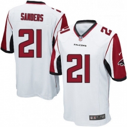 Men Nike Atlanta Falcons 21 Deion Sanders Game White NFL Jersey