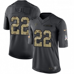 Men Nike Atlanta Falcons 22 Keanu Neal Limited Black 2016 Salute to Service NFL Jersey