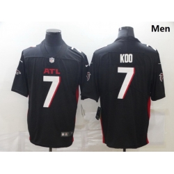 Men Nike Atlanta Falcons 7 Younghoe Koo Black New Vapor Untouchable Limited Jersey