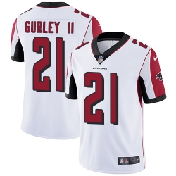 Nike Atlanta Falcons 21 Todd Gurley II White Men Stitched NFL Vapor Untouchable Limited Jersey