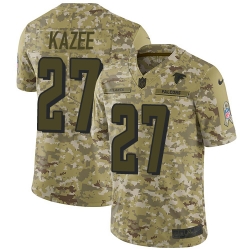 Nike Falcons #27 Damontae Kazee Camo Men Stitched NFL Limited 2018 Salute To Service Jersey