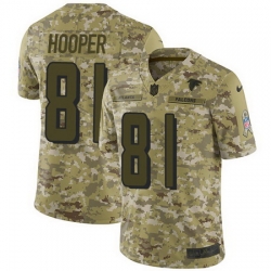 Nike Falcons #81 Austin Hooper Camo Mens Stitched NFL Limited 2018 Salute To Service Jersey