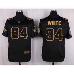 Nike Falcons #84 Roddy White Black Mens Stitched NFL Elite Pro Line Gold Collection Jersey