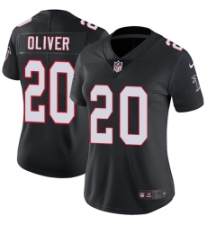 Nike Falcons #20 Isaiah Oliver Black Alternate Womens Stitched NFL Vapor Untouchable Limited Jersey