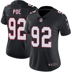 Nike Falcons #92 Dontari Poe Black Alternate Womens Stitched NFL Vapor Untouchable Limited Jersey